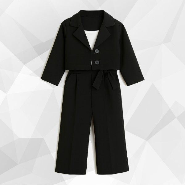 Blazer & Wide Leg Pants Co-Ord SET (1Y-12Y)