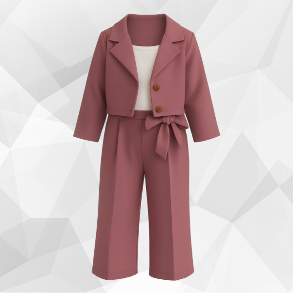 Blazer & Wide Leg Pants Co-Ord SET (1Y-12Y)