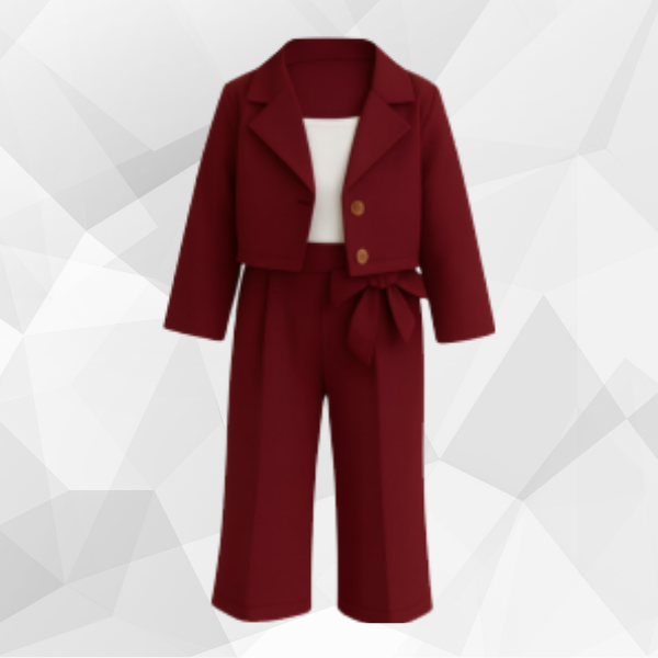 Blazer & Wide Leg Pants Co-Ord SET (1Y-12Y)