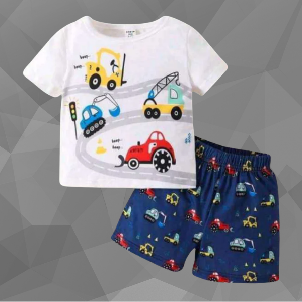 White Cars T-Shirt Set
