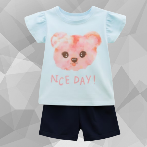 Nice Day Bear T-Shirt Set