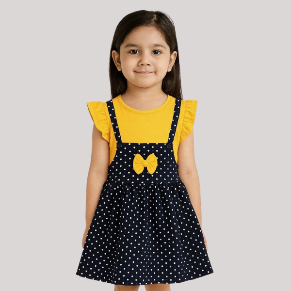 White Dot Frock