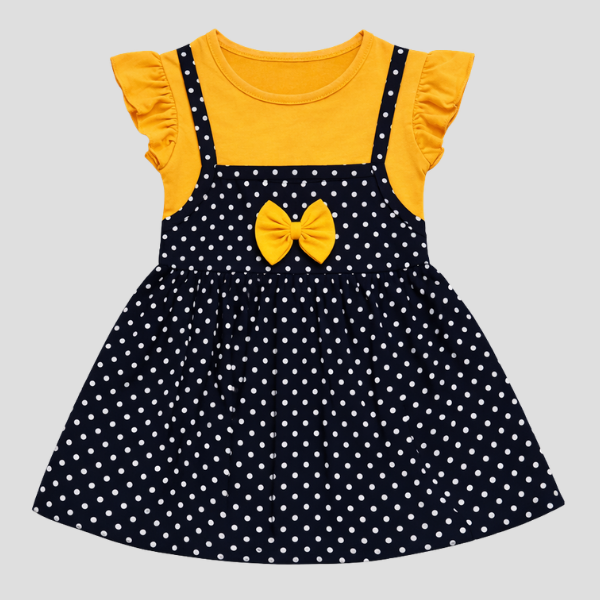 White Dot Frock