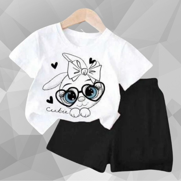 White Cutie T-Shirt Set