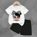 White Baby Girl T-Shirt Set
