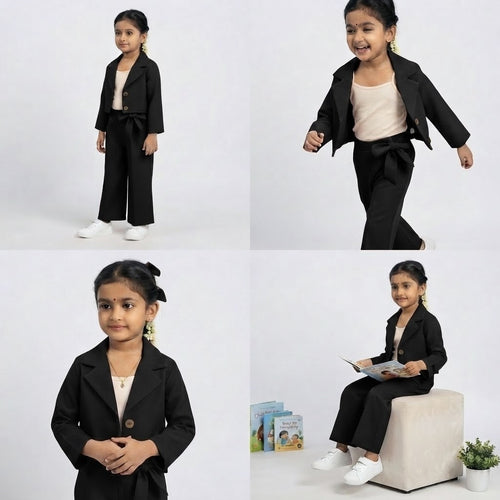 Blazer & Wide Leg Pants Co-Ord SET (1Y-12Y)