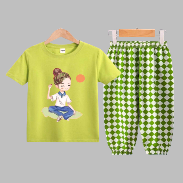 Cute Baby Green T-Shirt SET
