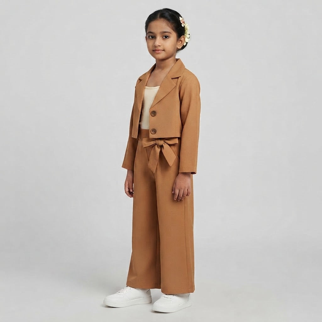 Blazer & Wide Leg Pants Co-Ord SET (1Y-12Y)