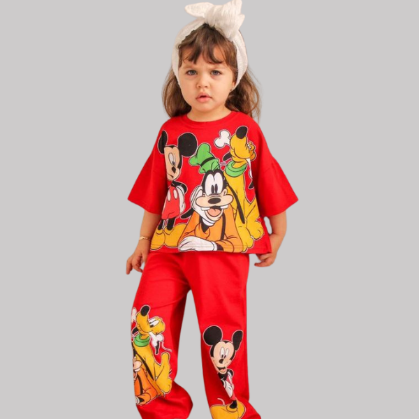 Red Micky Girls SET