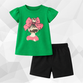 Green Bow T-Shirt Set
