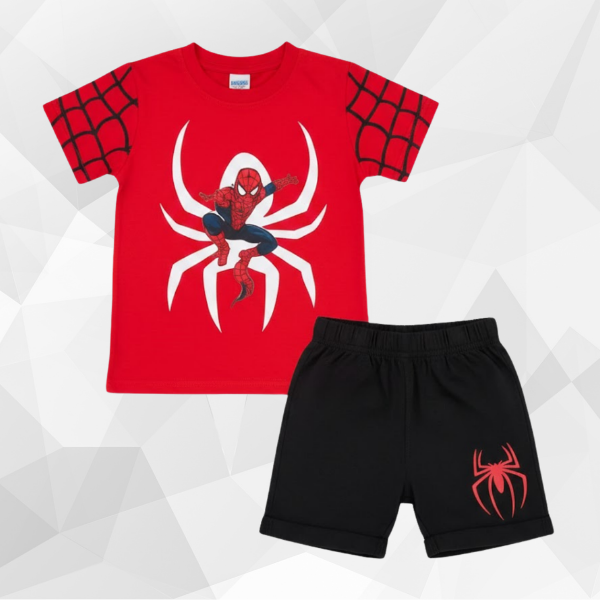 Red Spiderman T-Shirt Set