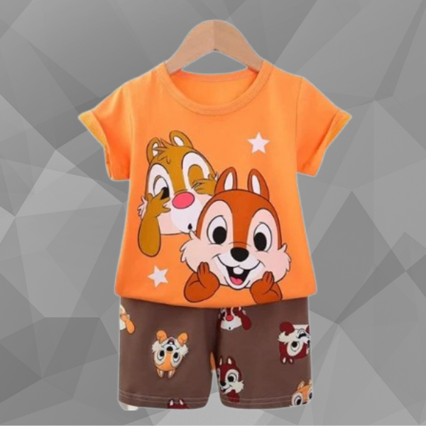 Orange Bunny T-Shirt Set