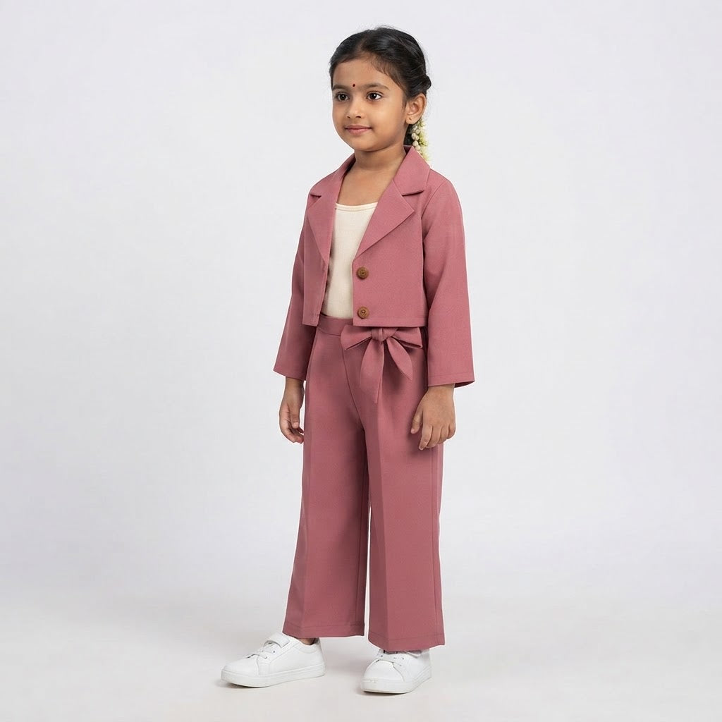 Blazer & Wide Leg Pants Co-Ord SET (1Y-12Y)